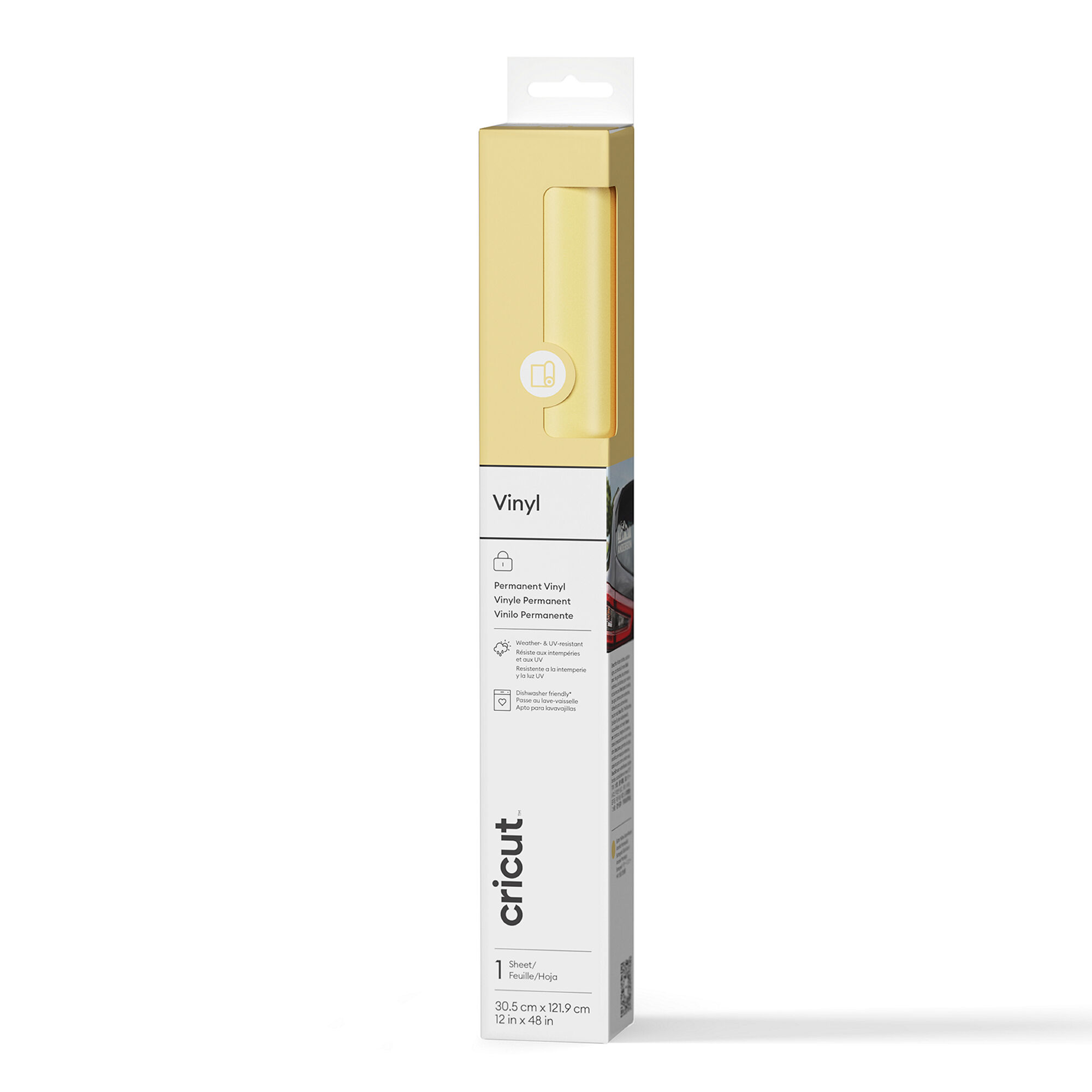 Vinyl, Matt – Permanent (122 Cm), Butter Yellow