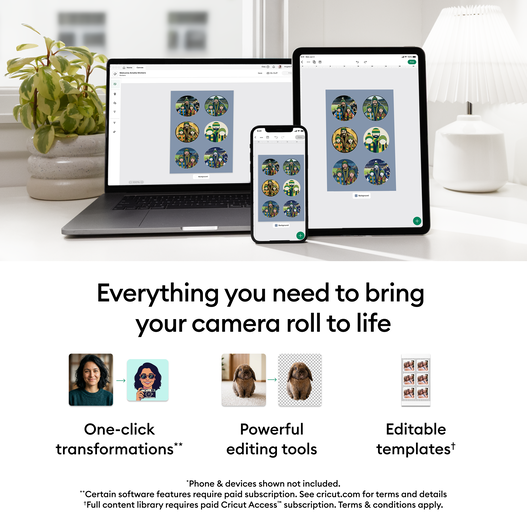Cricut StickerPix Print&trade; Ultimate-Plus-Bundle + Cricut Access&trade;-Abo