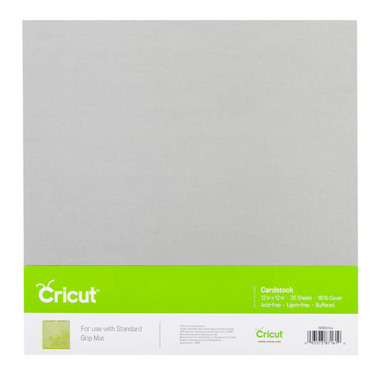 Papier cartonné Cricut, Gris