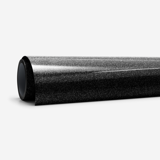 Smart Iron-On, Glitter, Black 5 ft