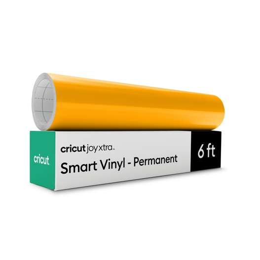 Cricut Joy Xtra™ Smart Vinyl™ – permanentes Vinyl ohne Schneidematte (1,8 m / 6 Fuß), Maisgelb