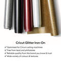 Glitzer Iron-On, Tiefes Meerschaumgr&uuml;n