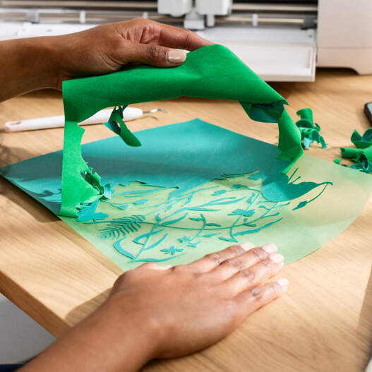 Flocked Iron-On (0.5m / 19 in), Green