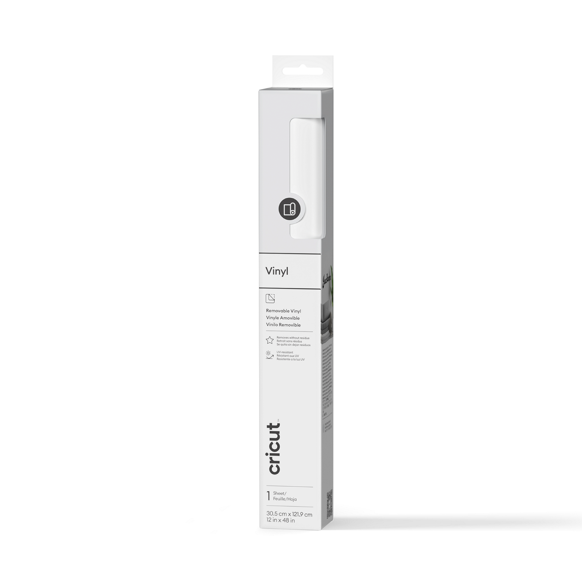 Cricut Vinyl | Removable (1.2m / 4 ft) | White