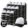 Cricut Trucker Hat, Black/White - (60ct)