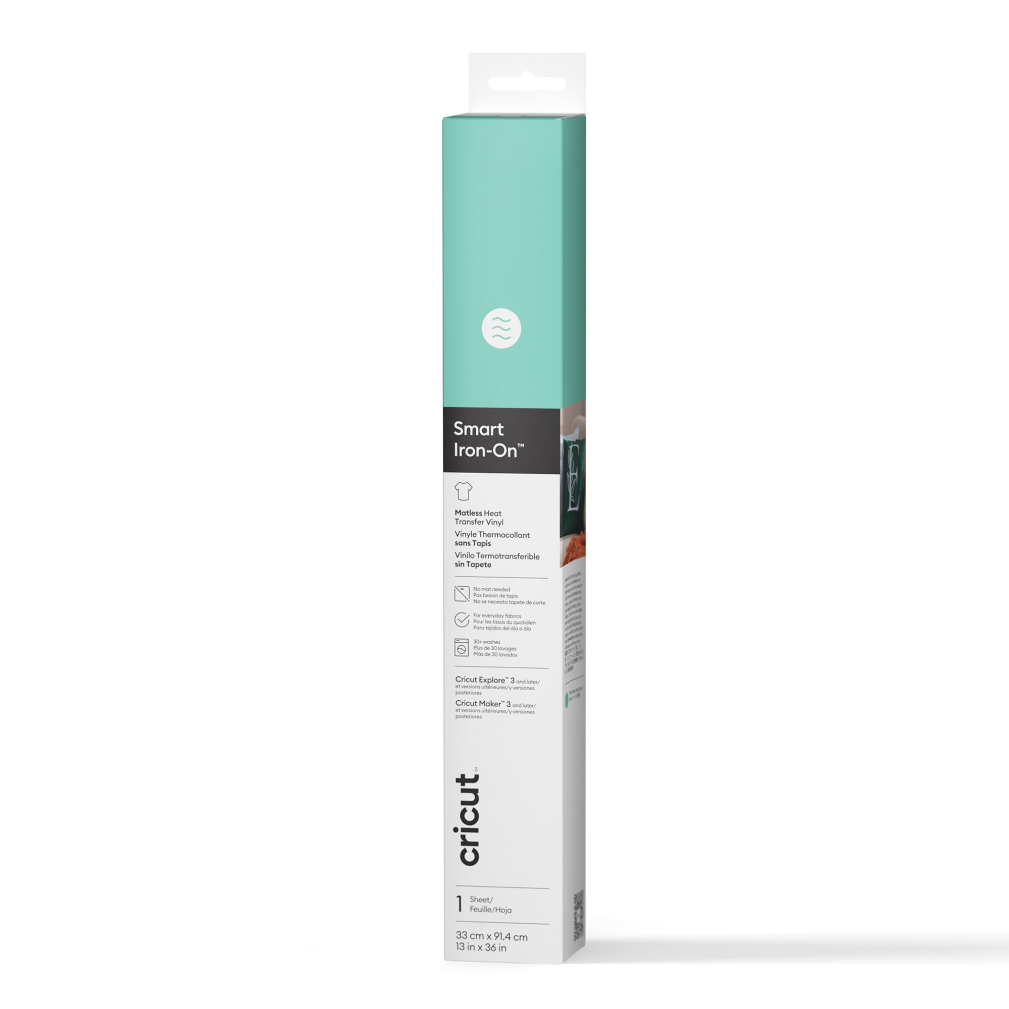 Smart Iron-On Vinyl Ohne Schneidematte (33 Cm X 91,4 Cm / 13 Zoll X 36 Zoll) Minze | Mint