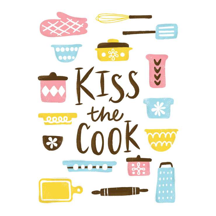 Iron-On Designs™, Kiss the Cook (LG) Iron-On Designs™, Kiss the Cook (LG)