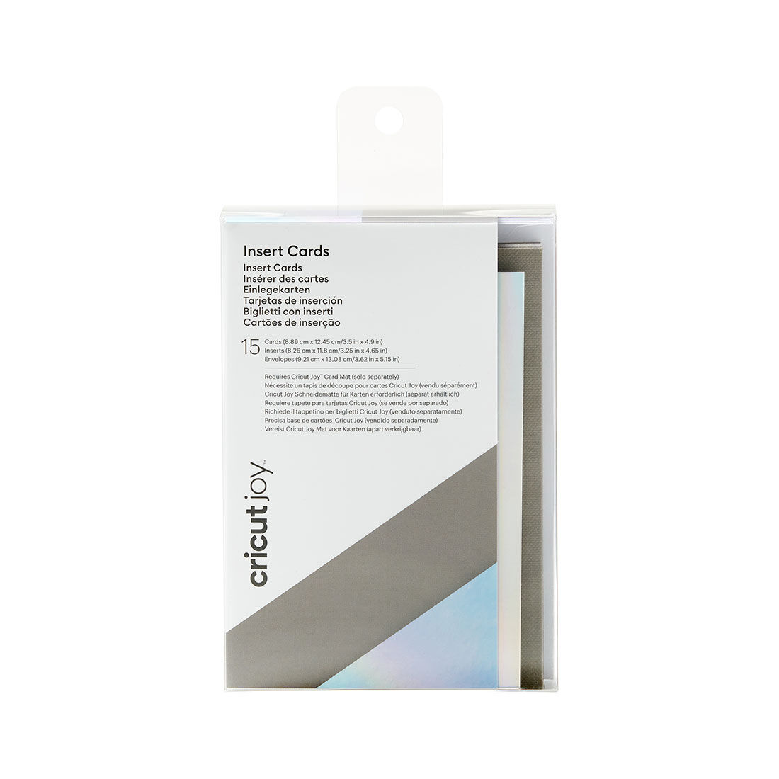 Cricut™ Joy™ Insert Cards | Gray/Silver Holographic