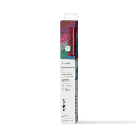 Glitzer Iron-On, Bejeweled-Musterset (6 Stk.)