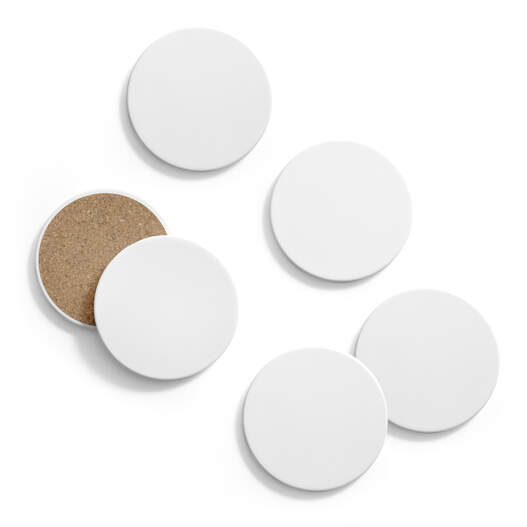 Coaster Blank, Round (6 ct)