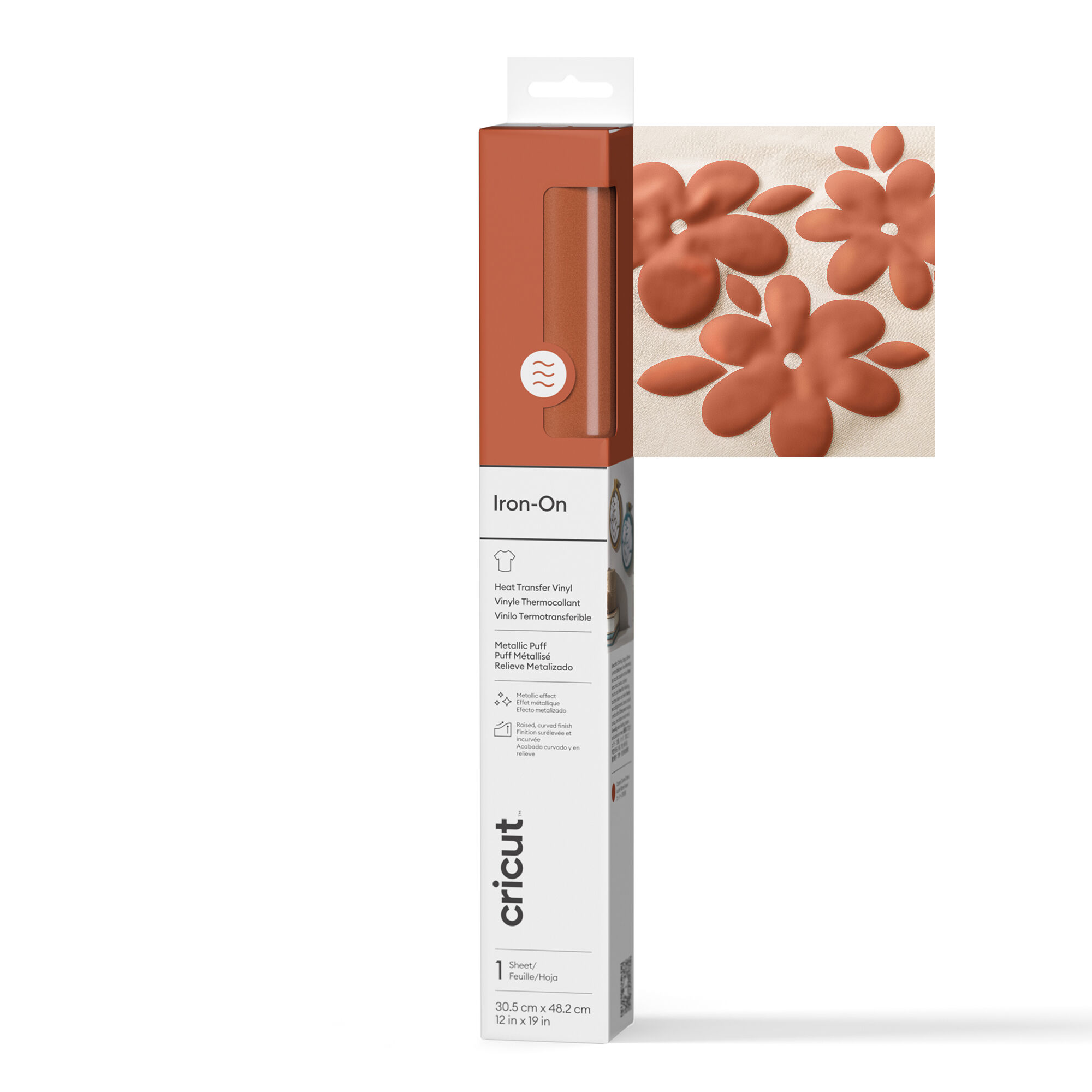 Cricut Puff Iron-On (0.5m / 19 in) | Copper