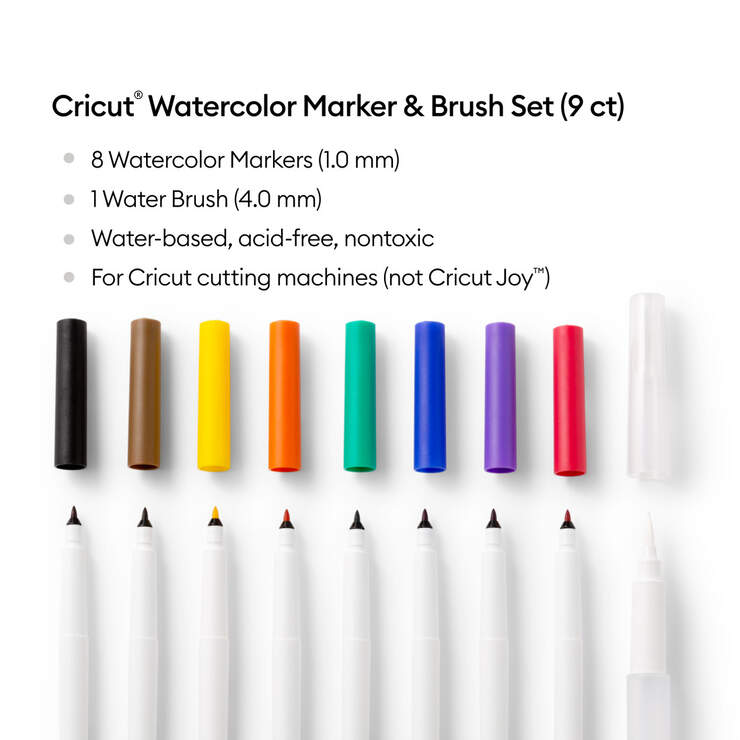 Watercolor Marker & Brush Set (9 ct) Watercolor Marker & Brush Set (9 ct)