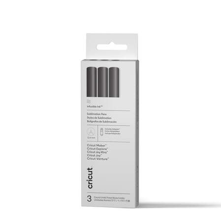Infusible Ink&trade; Stifte 0,4, Schwarz (3 Stk.) + Adapter