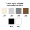 Papier cartonn&eacute; &eacute;conomique, collection Neutrals - A4 (80 unit&eacute;s)