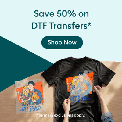 DTF free shipping on orders $20+