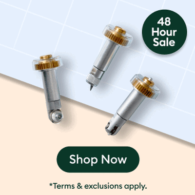 48-Hour Sale – 50% off mats, tools & blades