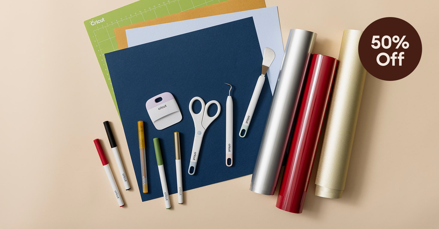 Save 50% on materials & accessories