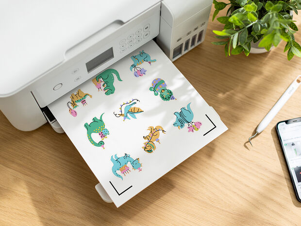 Laptop computer open with Cricut Design Space pulled up on the screen
