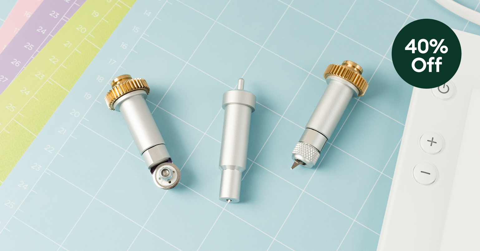 40% off blades, tools, and mats*