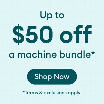 Get $50 off a machine bundle