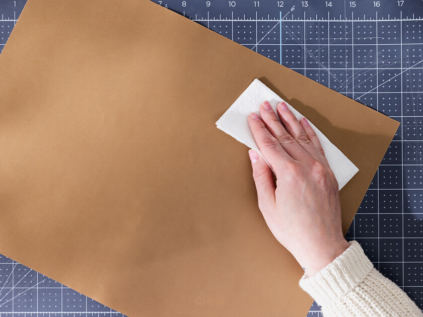 Wiping off teflon sheet