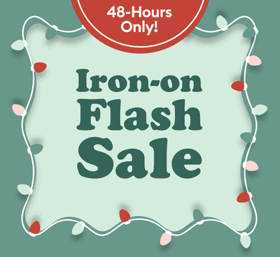 Iron-On Flash Sale