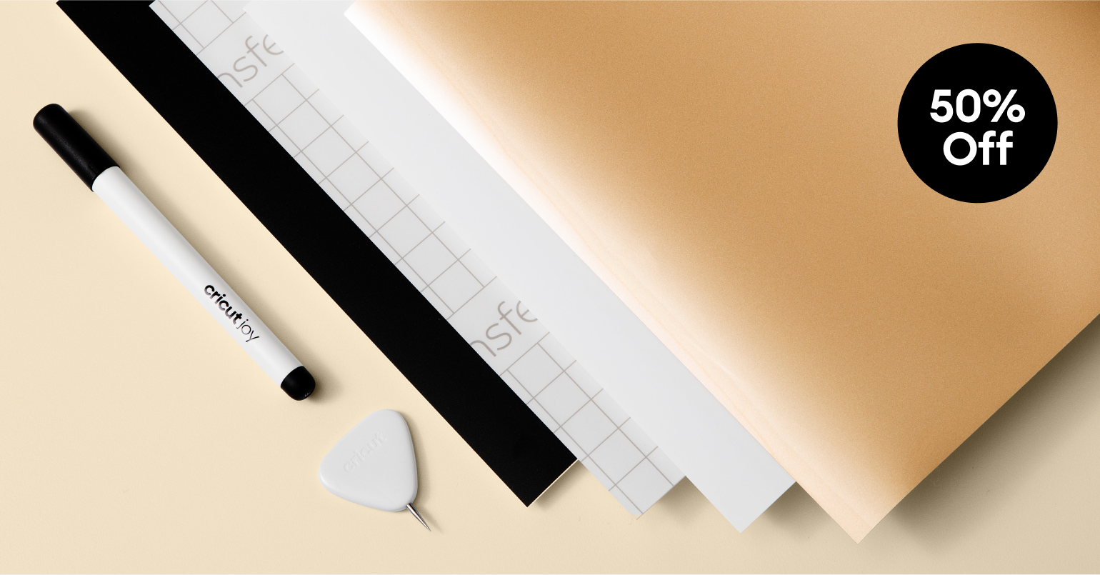Save 50% on materials & accessories