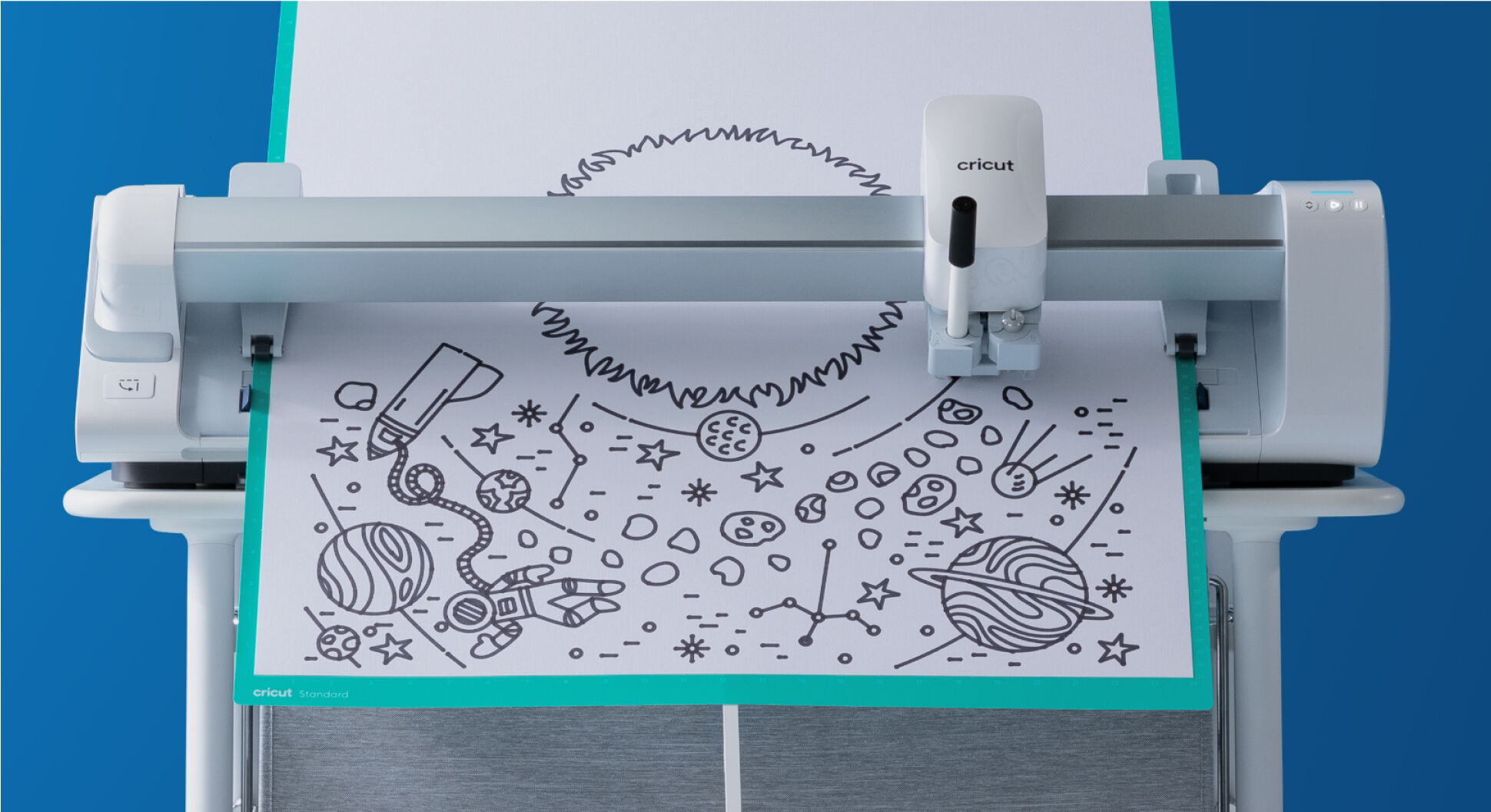 The Cricut Venture mat support arms have a break away feature that will  keep them from breaking! 