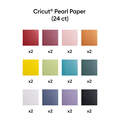 Cricut&reg; Pearl Paper, Rainbow Sampler - 12 in x 12 in (24 ct)