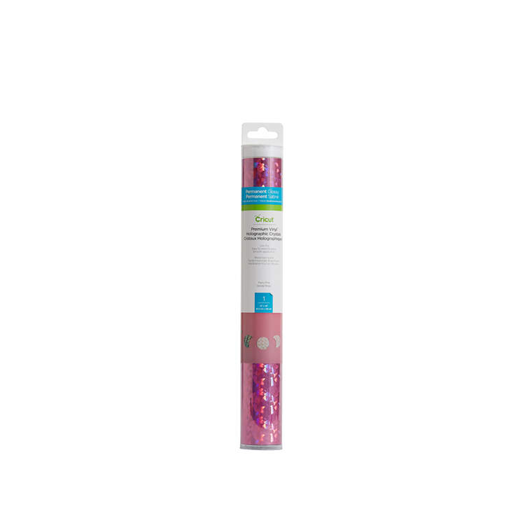 Premium Vinyl™ Holographic Crystals – Permanent, Party Pink