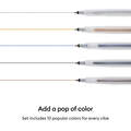 Cricut&reg; Glitter Gel Pens 0.8 mm, Rainbow Sampler (10 ct) + Adapter