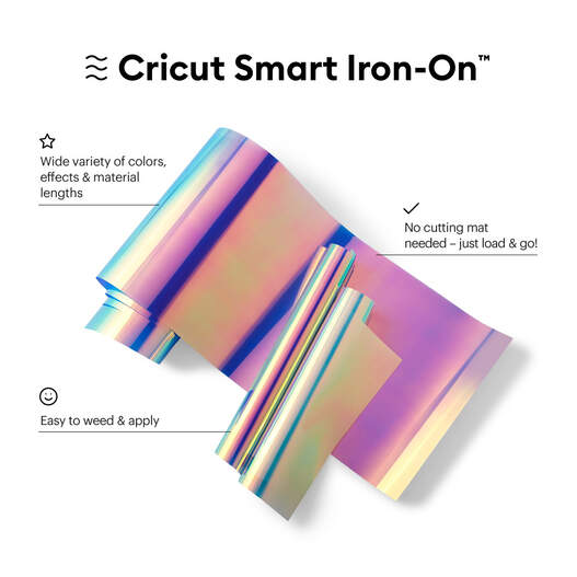 Cricut Smart Iron-On HTV Holographic Material, 9 ft Roll