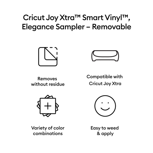 Cricut Joy Xtra Smart Removable Vinyl Sampler- Classics