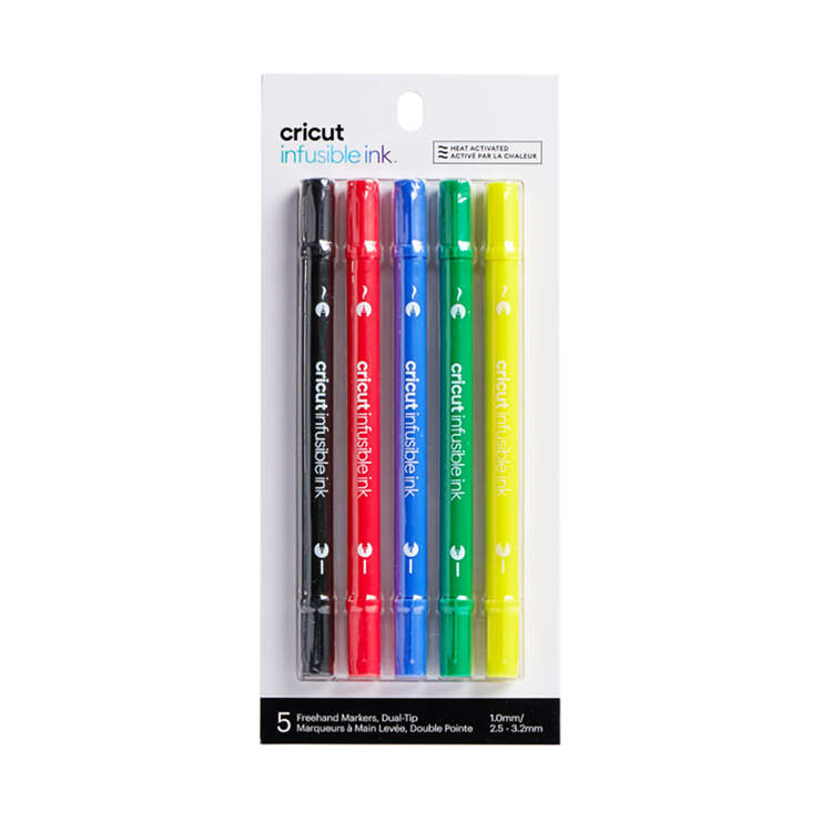 Infusible Ink™ Freehand Markers, Dual-Tip, Basics (5 ct)