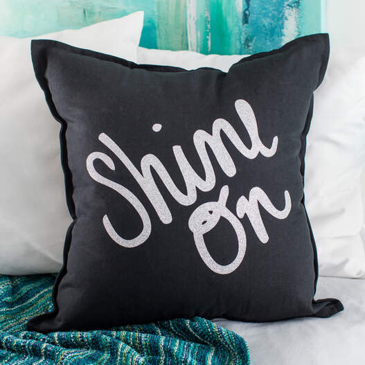 Glitter Iron-On (5 ft), Silver