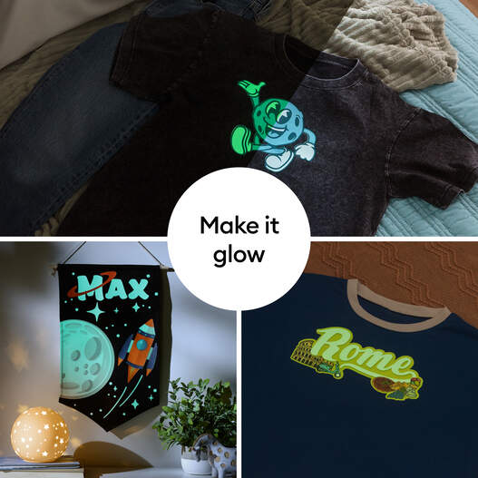 Cricut&reg; Printable Iron-On Glow in the Dark Kit &ndash; 8.5 in x 11 in (4 ct)