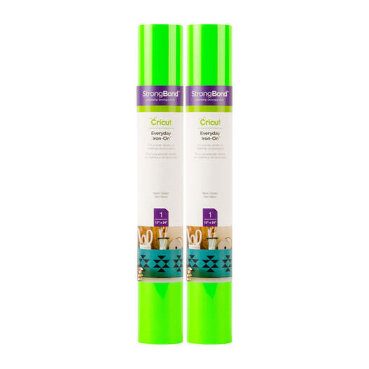 Everyday Iron-On, Neon Green (2-Pack)
