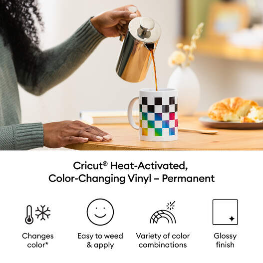 Cricut® Heat-Activated, Color-Changing Vinyl – Permanent (12 in x 24 in)