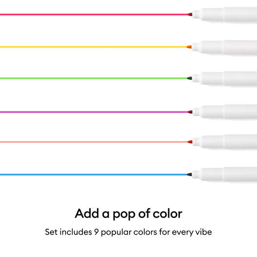 Cricut&reg; Watercolor Marker & Brush Set (9 ct) + Adapter