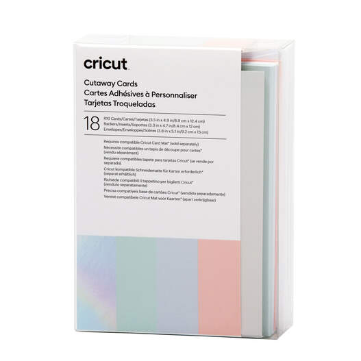 Cricut Joy Cutaway Cards Neutrals Sampler Double Pack with Card Mat 2x2  Bundle