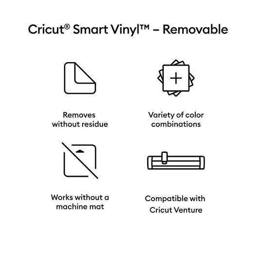 Cricut Smart Vinyl - Removable (25 in x 5 ft) for Craft Projects
