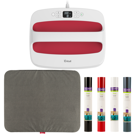 Cricut EasyPress&trade; 2, Raspberry - 12" x 10" + Starter Kit