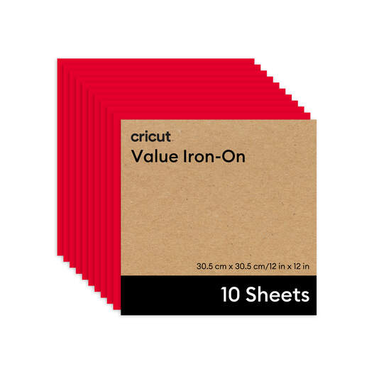 Cricut® Value Iron-On - 12 in x 12 in (10 ct)