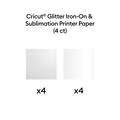 Cricut&reg; Sublimation Glitter Iron-On Kit &ndash; 8.5 in x 11 in (4 ct)