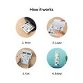 Cricut® Printable Waterproof Sticker Set - 8.5 in x 11 in (20 ct)