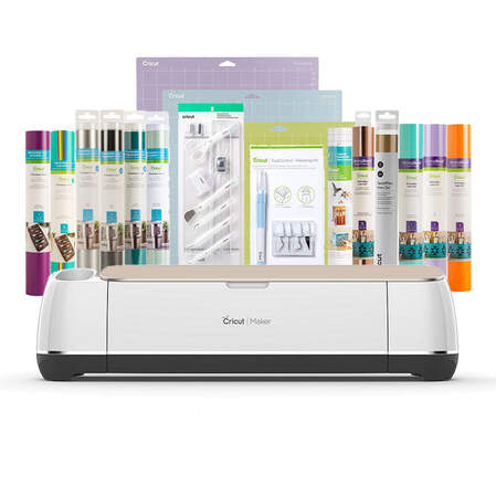 Certified Refurbished Cricut Maker® + Essentials Bundle + Cricut Access™ Subscription, Champagne Certified Refurbished Cricut Maker® + Essentials Bundle + Cricut Access™ Subscription, Champagne