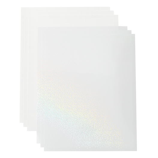 White Opal Holographic Vinyl, 12x12 Holographic Adhesive Vinyl Sheets for  Crafts, Cricut Joy Maker Explore, Stickers, Decals, Water Bottles by Turner