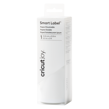 Cricut Joy™ Smart Label™ Paper – Dissolvable, White Cricut Joy™ Smart Label™ Paper – Dissolvable, White