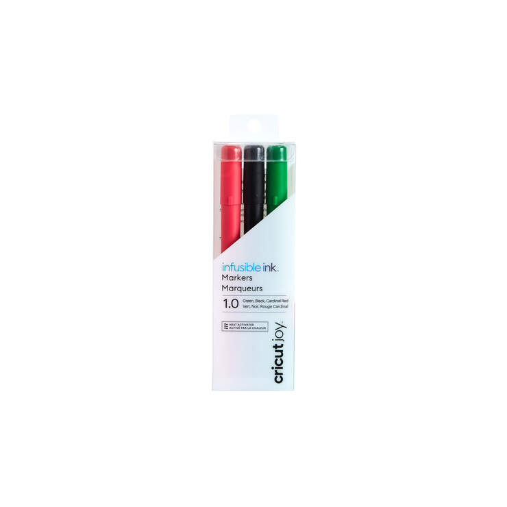 Cricut Joy™ Infusible Ink™ Markers 1.0, Black/Red/Green (3 ct)