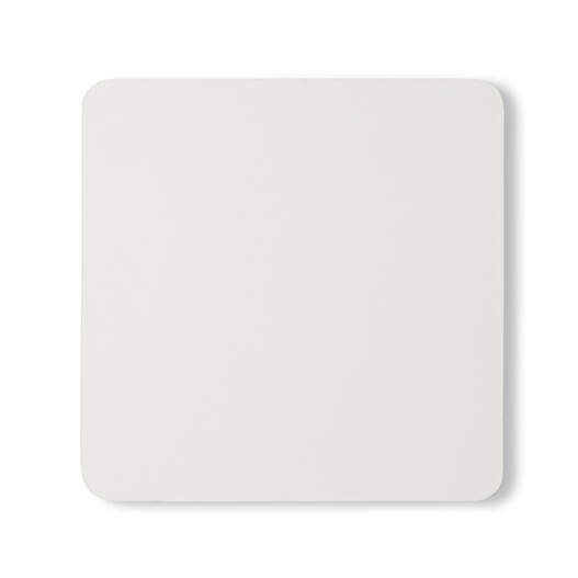 Blank White Hardboard Coasters Placemats for Drinks, DIY Craft